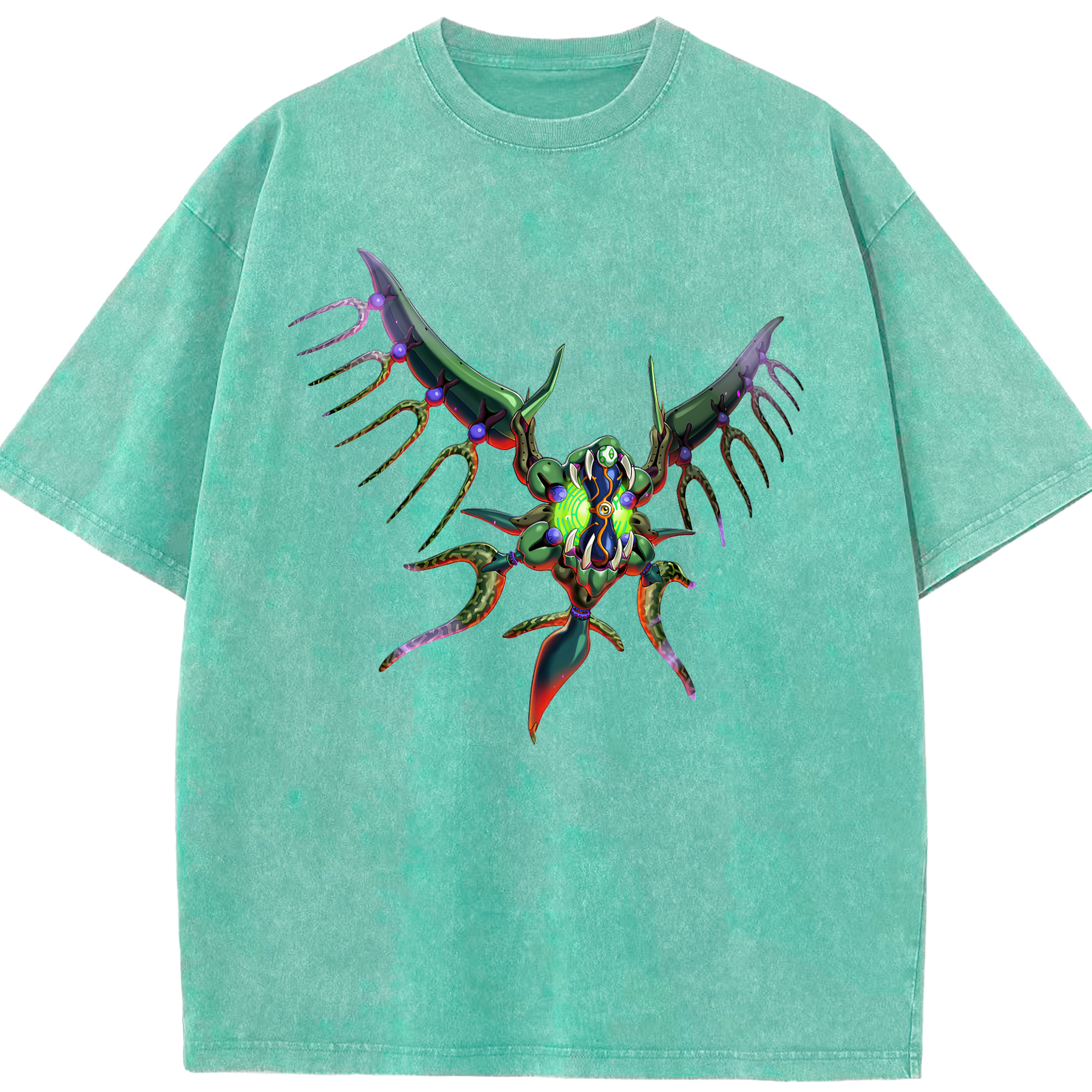 （画像用） 遊☆戯☆王 Yu-Gi-Oh! 綿100% ヴィンテージ風 半袖Tシャツ（フロントプリント）
